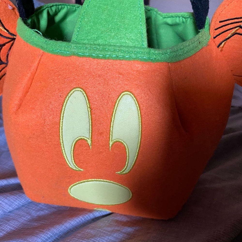 Disney store Mickey pumpkin trick or treat bag.